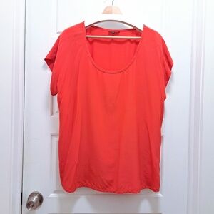 Eileen Fisher Silk Top Orange Size XL